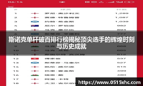 斯诺克单杆破百排行榜揭秘顶尖选手的辉煌时刻与历史成就